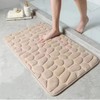 Cobblestone Texture Bathroom Mat for Shower and Sink Areas –