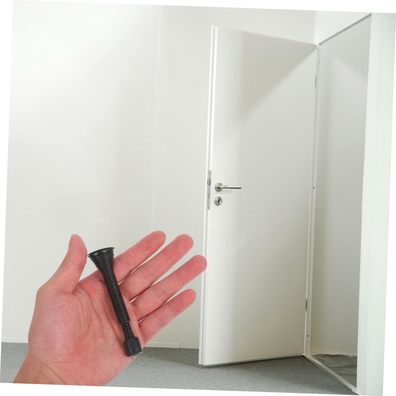 DOITOOL Spring Door Stop with Rubber Bumper Low Mounted Door