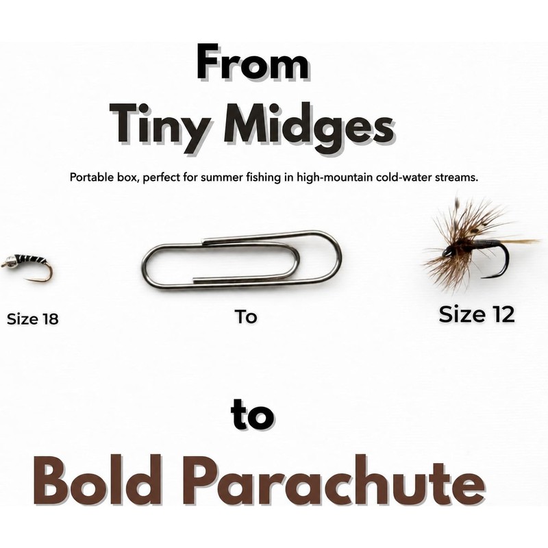 BRAIRIA Barbless Trout Flies – 36PCS (18 Barbless + 18
