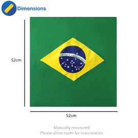 Brazil Flag Bandana Head Scarf Headbands Handkerchief Brazilian World Cup Cotton Bib Party Face Covering Headwear Mens Womens Unisex