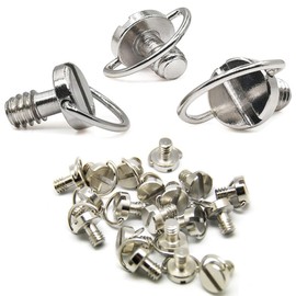 Dancepandas Threaded Screw 1/4 20 Pieces Tripod Screw 1/4 Camera Screws 1/4 Inch Camera Mounting Screw with Stainless Steel Material for Tripod/Monopod/Quick Release Plate/Camera Screw