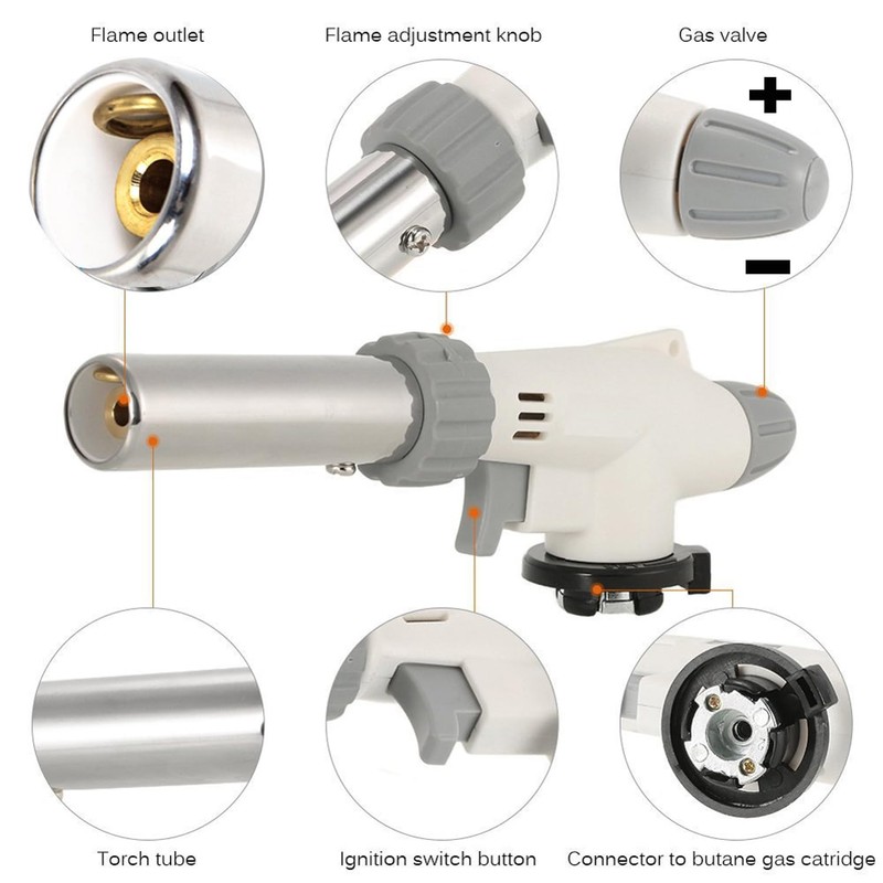 FunOwlet Butane Torch, Reverse Use Culinary Kitchen Blow Lighter with