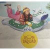 Sun Squad Giant Hippo Inflatable Pool Float, Lounge, Sled NEW 4 Ft. W/Handles, Heavy Duty