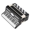 Goick Miniature Accordion Model Home Decoration 7cm Wood Black Music