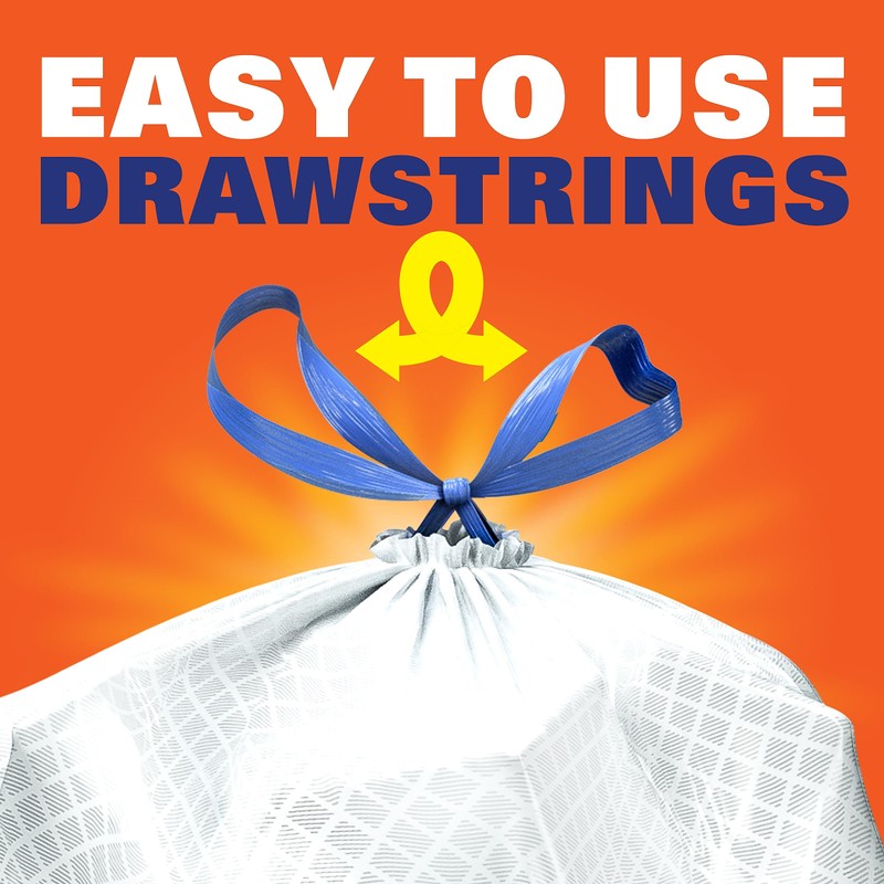 Hefty Ultra Strong 13 Gallon Trash Bags, Tall Kitchen Trash