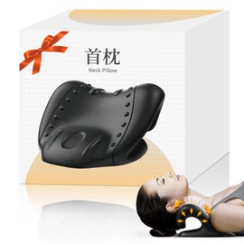 Straight Neck Pillow, Neck Pillow, 3-in-1! Stretching + Acupressure + Alignment Adjustment; Choose between 24 Acupressure Points / Soft and Hard; Stretches Neck, Shoulder, and Shoulder Blades; For Men