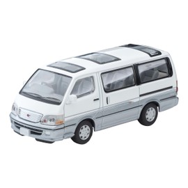 Tomica Limited Vintage Neo 1/64 LV-N216d Toyota HiAce Wagon Super Custom G White/Silver 2001 Model Toy Car, Assembled Product