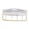 Wall Basket Shelf Corner Clear Corner Triangular Storage Rack Bathroom