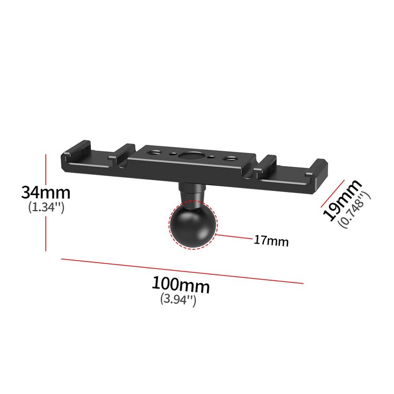 CS PRIORITY Multi Functional Dual Cold Shoe Expansion Bracket Metal