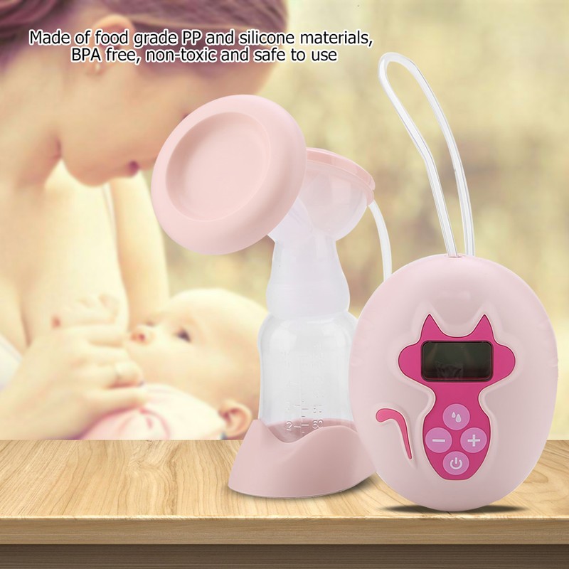Single Electric Adjustable Suction Breast Pump Automatic Baby Breastfeeding Set