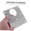 Sosoport 8pcs Cabinet Hinge Repair Plates Door Filler Plate Kit