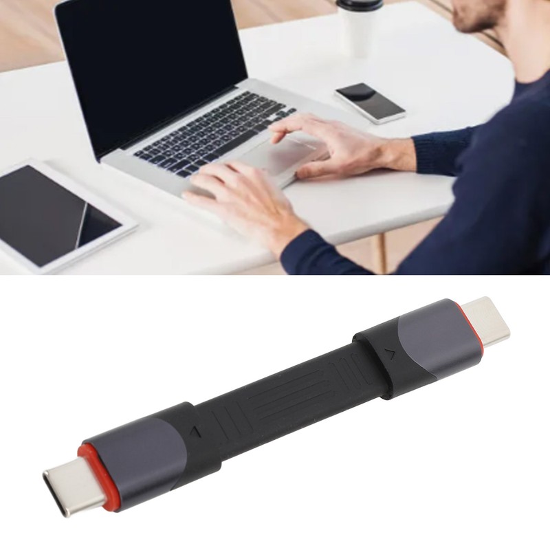 USB 4.0 Cable Fast Charging 40Gbps Flat Short PD60W Type
