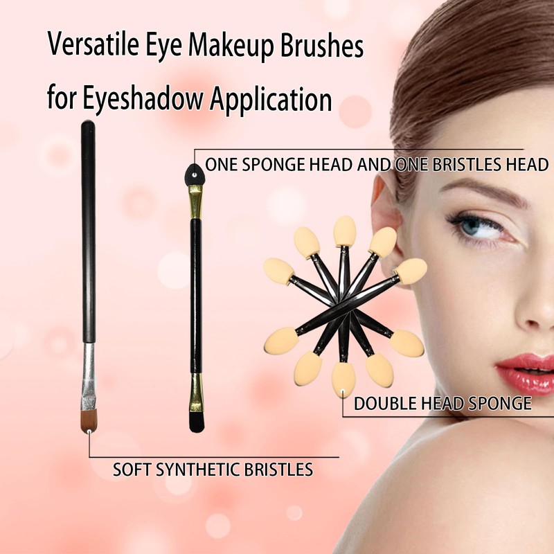 Benepoint 9Pcs Makeup Brush Set, 1 Eyeliner Brush 1 Eyebrow