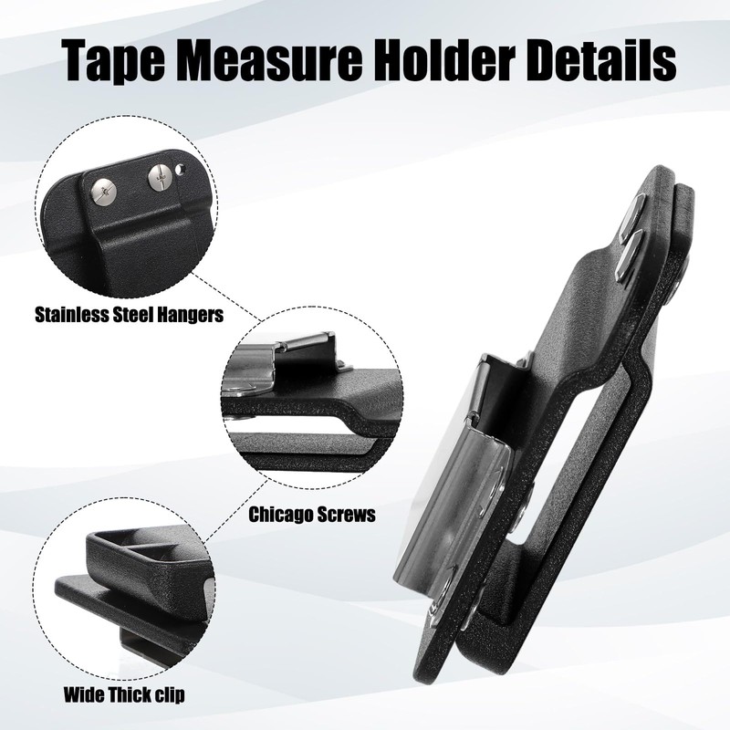 Molain Drill Belt Clip for Tool - Universal Tape Measure