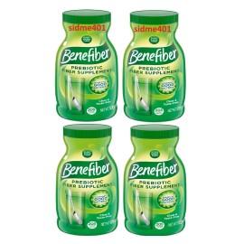 Benefiber 4 Pack - Benefiber Daily Prebiotic Fiber Supplement Powder, Unflavored, 28.9 oz.
