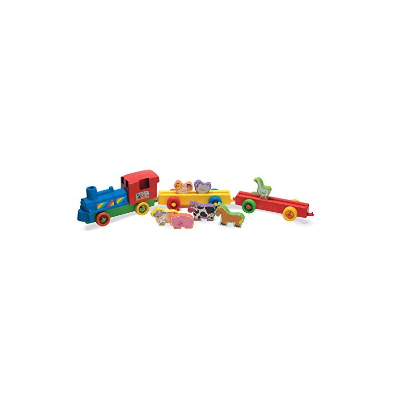 Funtime 55921 Push Along Farm Train with Play Animals