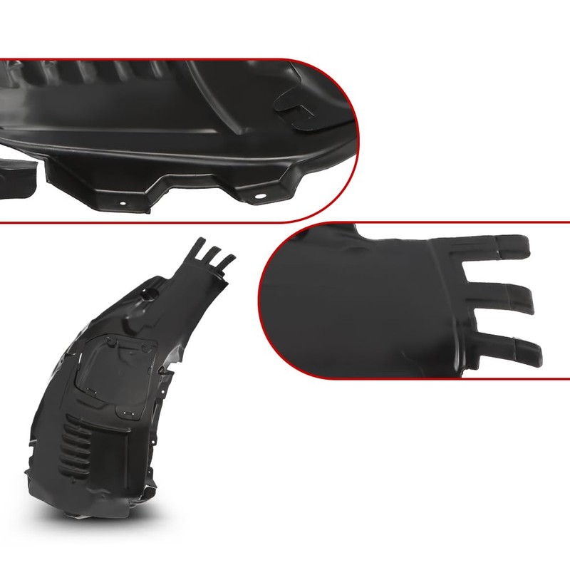 Pair Front Fender Liner Inner Replacement, Fit Benz C300 2015-2021/