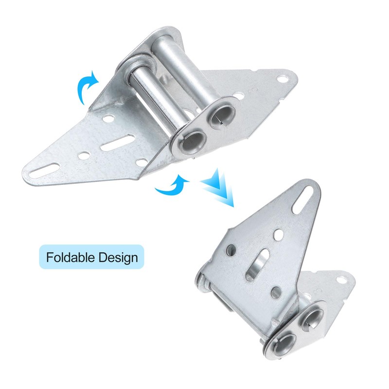 uxcell 4 Pcs Garage Door Hinge #3 Hinge, 14 Gauge