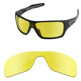 PapaViva Replacement Lenses for Oakley Turbine Rotor OO9307, Crystal Yellow - Non Polarised, Crystal Yellow - Non Polarized
