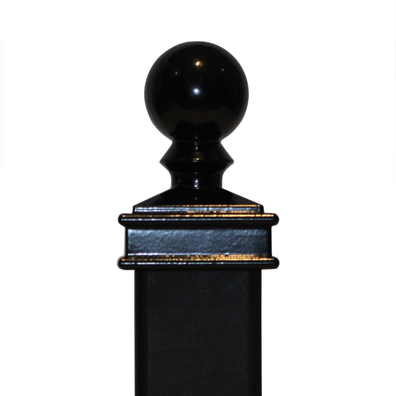 2" x 2" Aluminium Ball Top Post Cap for Metal