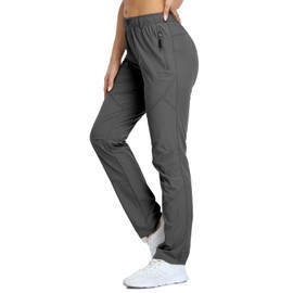 Golf Pants for Women Lightweight Womens Travel Pants Ladies Quick Dry Nylon Casual Outdoor Hiking Slacks Dark Gray M/31