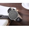 BUREI Stylish Men's Watches Minimalist Ultra Slim Date Large Face