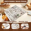 CHENGLIN Beeswax Cotton Bread Bags - Large Reusable Sourdough Storage