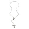 Ganz Rosary Bead Crucifix Necklace One Size Acrylic Pearl
