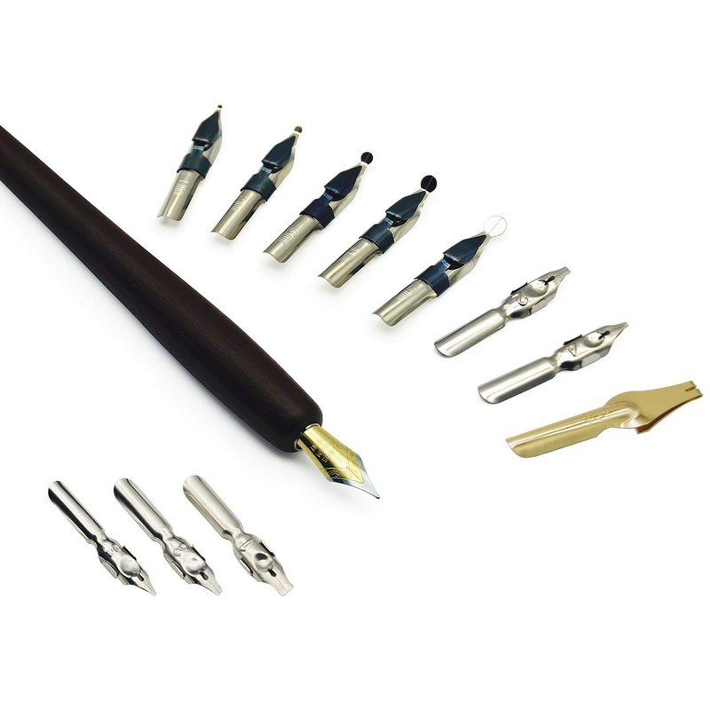 IDEAPOOL Calligraphy Pen Set, 22 pieces – Includes 7 Bottle