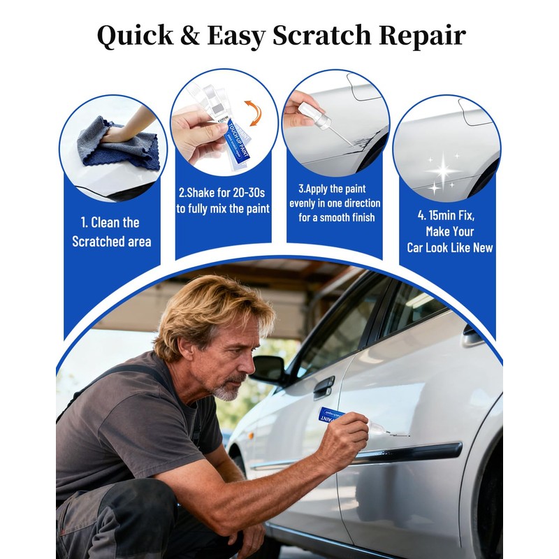 040 Ice Cap Super White Touch up Paint for Toyota-Exact
