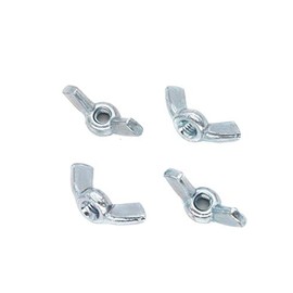 Tuercas de ala, 8-32 tuercas de ala, piezas de sujeción, tuerca de mariposa, panel de obturador huracán torcido a mano para apretar las orejas, paquete de 60