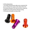 ANCLLO 4 Pcs Aluminum Alloy Bicycle Rear Derailleur Bolt Titanium