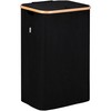 LONBET Laundry Basket with Lid, Made from Breathable Fabric |