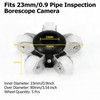 Sewer Camera Guide Wheel, 23mm 0.9" Roller Skid for Pipeline