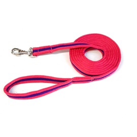 Horse Lunge Line/Large Dog Training Walking Lead Leash 25mm Padded Air Webbing Strong Very Soft Durable (10ft, 3 Metres) (Pink/Purple)