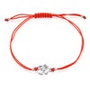 Om Bracelet Bangle Sterling Silver 925 Ohm On Yoga Red