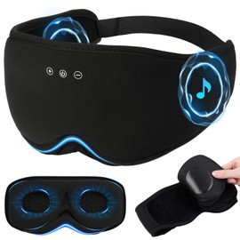 Smart White Noise Sleep Mask with Timer - Portable Sound Sleep Mask for Everyone, Features Powerful Battery, 29 Soothing Sound, Noise Canceling for Office & Sleeping, Sound Therapy for Home, Travel