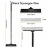 2 in 1 Window Squeegee with Adjustable Telescopic Pole, Shower
