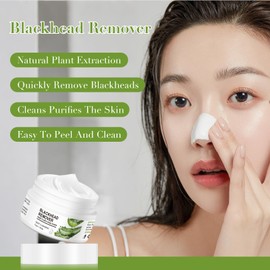 Blackhead Remover Nose Plants Pore Strips, Deep Cleansing Peel Off Mask for Nose & Face, Blackhead Remover Mask with 60pcs Strips, 40g/1.41 OZ