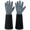 HANDLANDY Long Gardening Gloves for Men & Women, Cowhide Leather