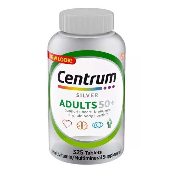 Centrum Vitaminas Y Minerales Adulto 50+ Centrum 325 Caps Multivitam