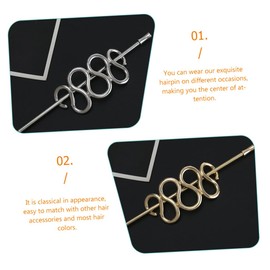 BIUDECO Pcs Metal Hairpin for Buns Snake Hair Stick Women's Hair Accessories Stick for Long Stylish Styling Tool