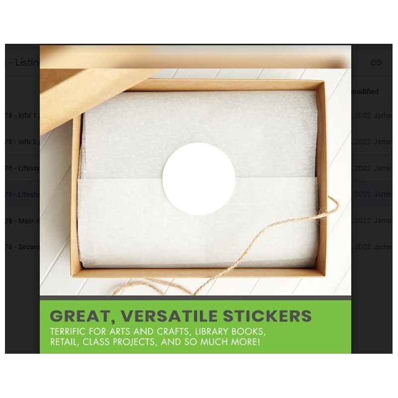 Labels 30 mm stickers, assorted colours, size 3 cm labels