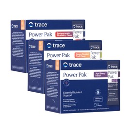Trace Minerals | Electrolyte Stamina Power Pak | 1200 mg Vitamin C | Non-GMO | Acai Berry, Pomegranate Blueberry, and Guava Passion Fruit | 30 Packets Variety (Pack of 3)