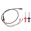 Test Cable Jumper Wire Connector with 2mm Testing Hook Red