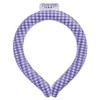PCM COOLER Round Design Type Gingham Check Purple L