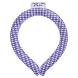PCM COOLER Round Design Type Gingham Check Purple L