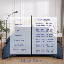 3 Pc Duvet Cover Set Oversized King Plus 120"x128" 100% Egyptian Cotton Luxury Soft & Breathable 600 Thread Count with Zipper Closure & 8 Corner Ties Soft Comforter Cover (Steel Blue)