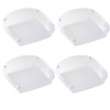 4Pcs Outdoor Folding Plates,Collapsible Plate,Portable Lightweight Multi-Purpose Combo Set,Food Grade