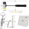 Leather Stamping Tools Kit,Leather Different Shape Saddle Making Stamp Punch